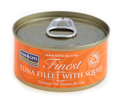 Fish4Cats Tuńczyk z Kalamarnicą karma mokra dla kota puszka 70 g (11)