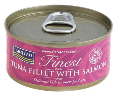 Fish4Cats Tuńczyk z Łososiem karma mokra dla kota puszka 70 g (9)