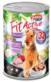 Fit Active Dog Adult – Gęś, Królik karma mokra pies dorosły puszka 1240 g