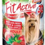 Fit Active Dog Adult - Wołowina, Wątroba, Królik karma morkra  puszka 415 g