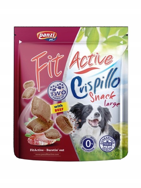 Fit Active Dog Crispillo Large wołowina - ciasteczka trningowe 180g