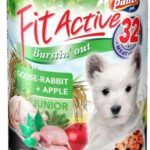 Fit Active Dog Junior - Gęś, Królik karma mokra dla szczeniat puszka 415 g