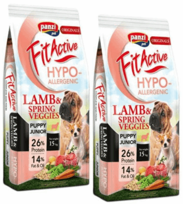 Fit Active Hypoallergenic Lamb Szczenięta Monobiałkowa Karma Sucha 2 x 15kg