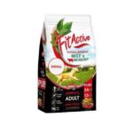 Fit Active PURE SMALL Wołowina & OWOCY RÓŻY 3kg - Pełnowartościowa karma dla dorosłych psów