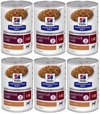 Hill's Canine i/d Digestive Care Indyk 6x360 g PSY mokra dieta jelitowo żołądkowa