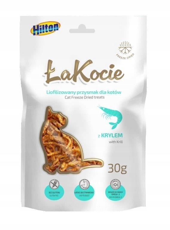 HILTON ŁaKocie – Liofilizowany przysmak dla kota smakołyk z krylem 30g
