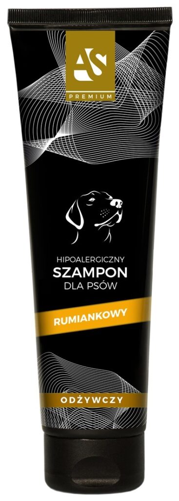 Hipoalergiczny szampon dla psów AS PREMIUM Odżywczy RUMIANKOWY 300 ml