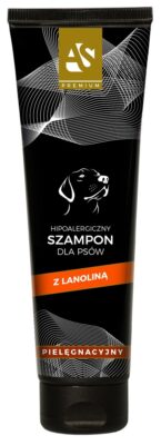 Hipoalergiczny szampon dla psów AS PREMIUM pielęgnacyjny z lanoliną 300ml