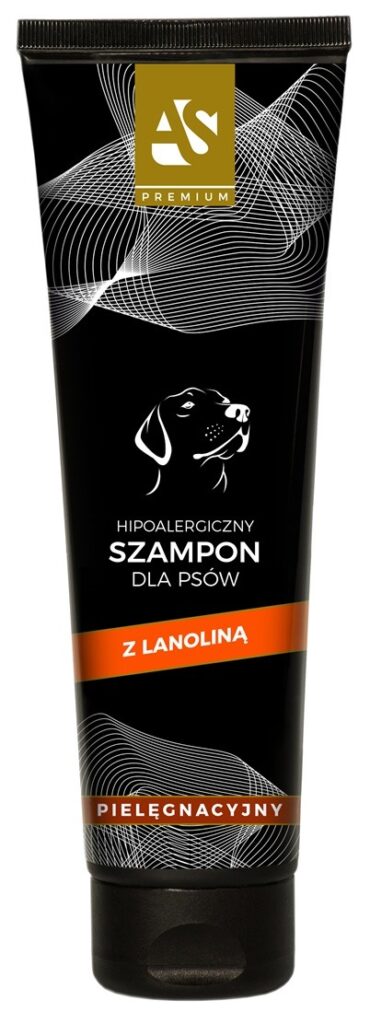 Hipoalergiczny szampon dla psów AS PREMIUM pielęgnacyjny z lanoliną 300ml