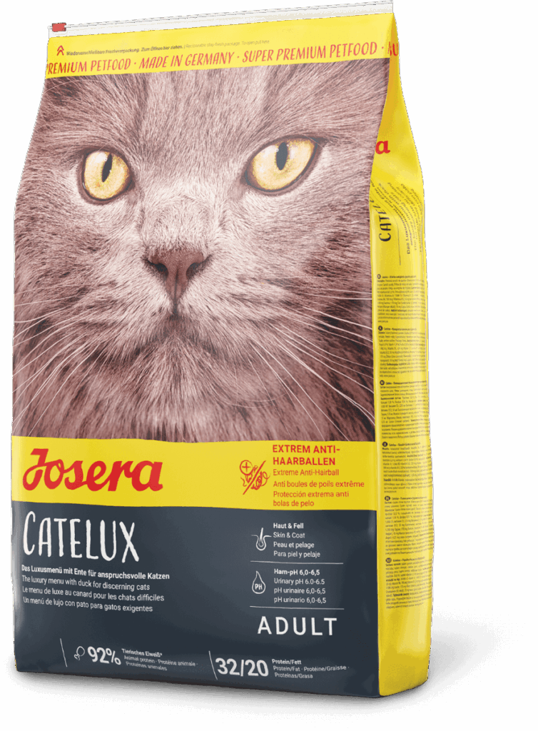 Josera CATELUX Kot Dorosły 10 kg  kaczka, drób karma sucha odkłaczająca