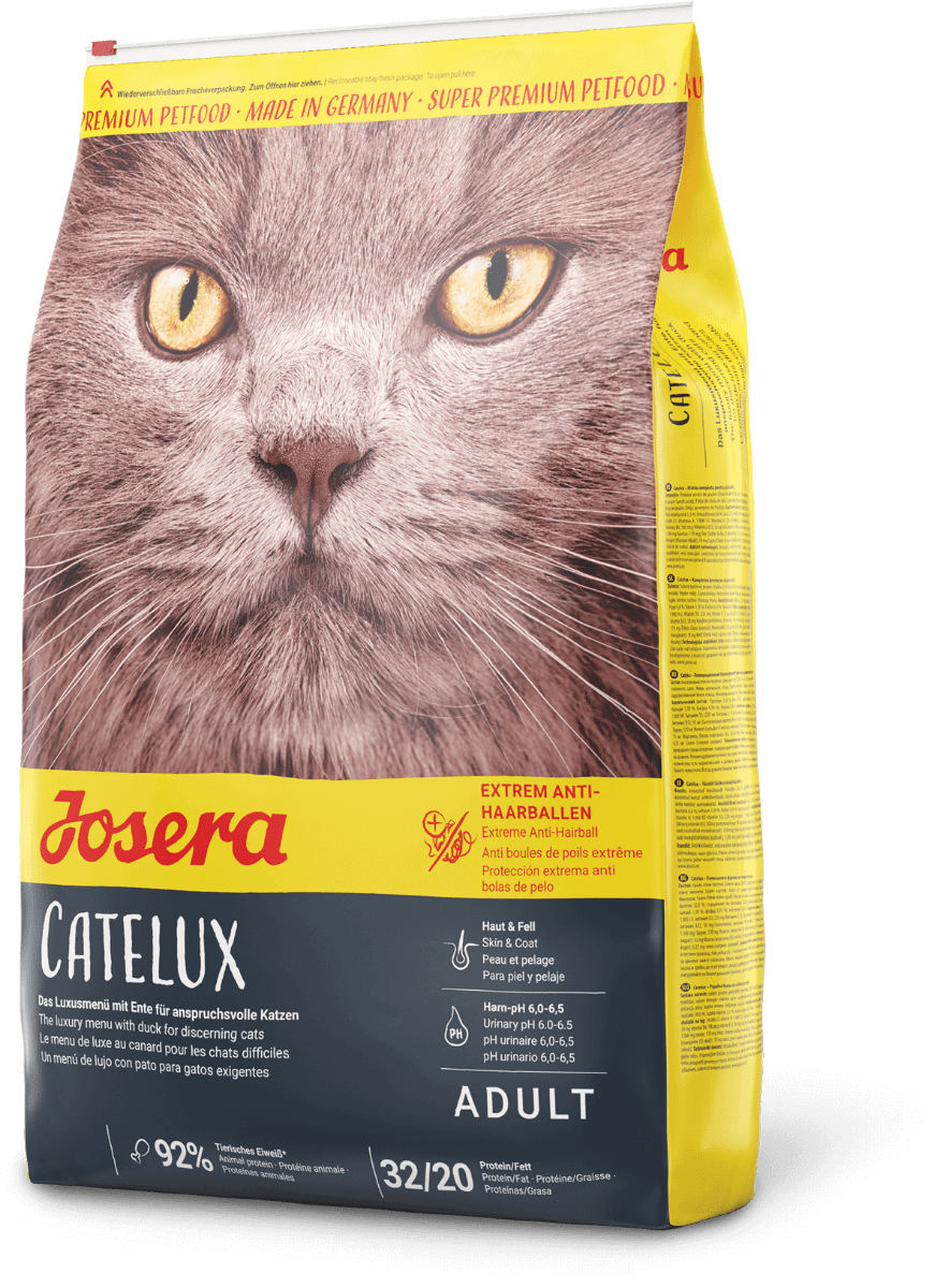 Josera CATELUX Kot Dorosły 10 kg  kaczka, drób karma sucha odkłaczająca