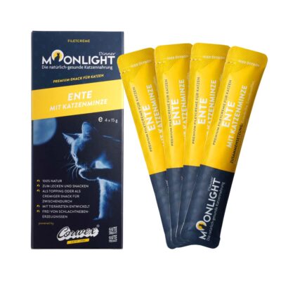 Moonlight Dinner Mus z Kaczki z Kocimiętką Zdrowy Przysmak dla Kotów 4x15 g