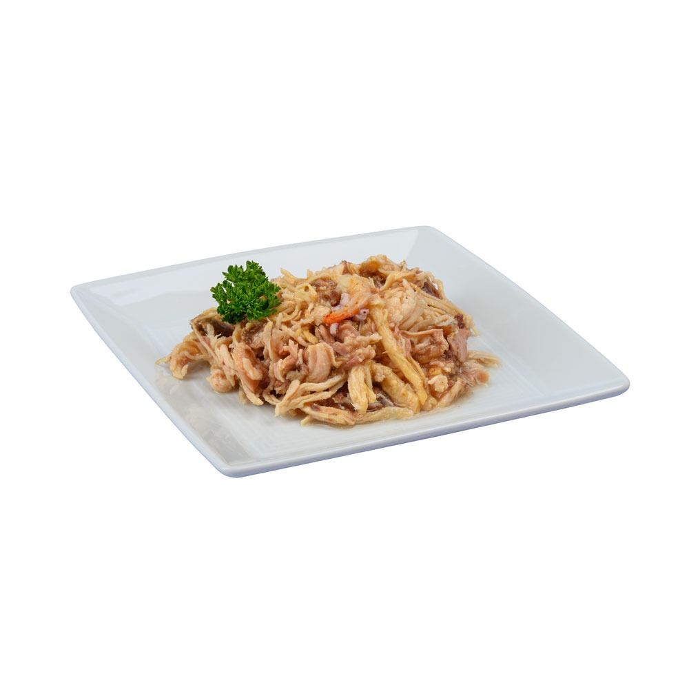 Moonlight Dinner nr 3 Tuńczyk Kura Kałamarnica 80g mokra karma dla kota detal