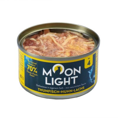Moonlight Dinner nr 4 Tuńczyk Kurczak Łosoś 80g pyszna mokra karma dla kota