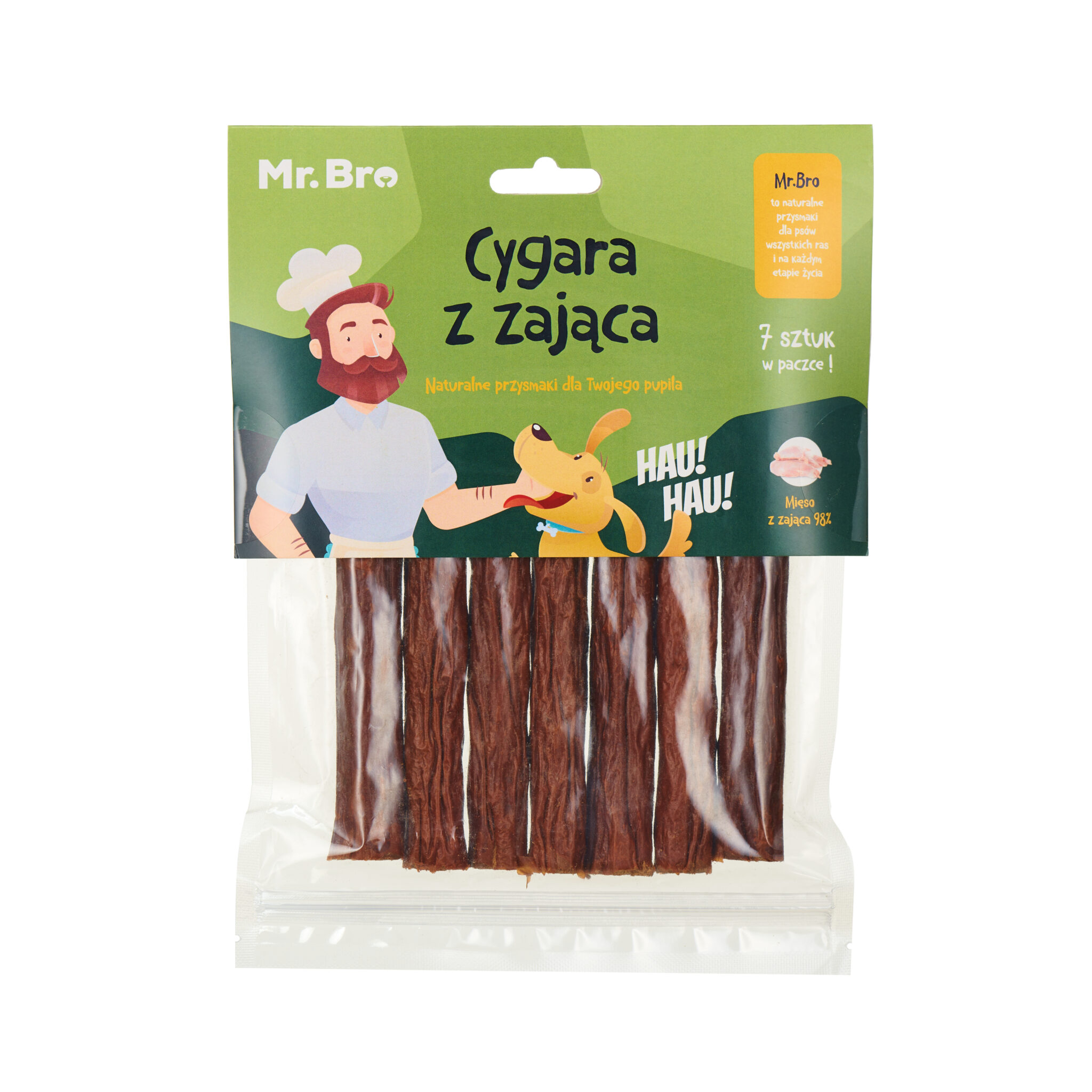 Mr. Bro Cygaro z Zająca Przysmak dla psa  175 g (7szt) 98% mięsa