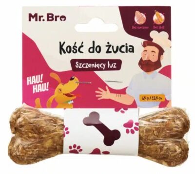 Mr. Bro Kość do żucia Szczenięcy luz 13,5 cm Przysmak dla młodych psów