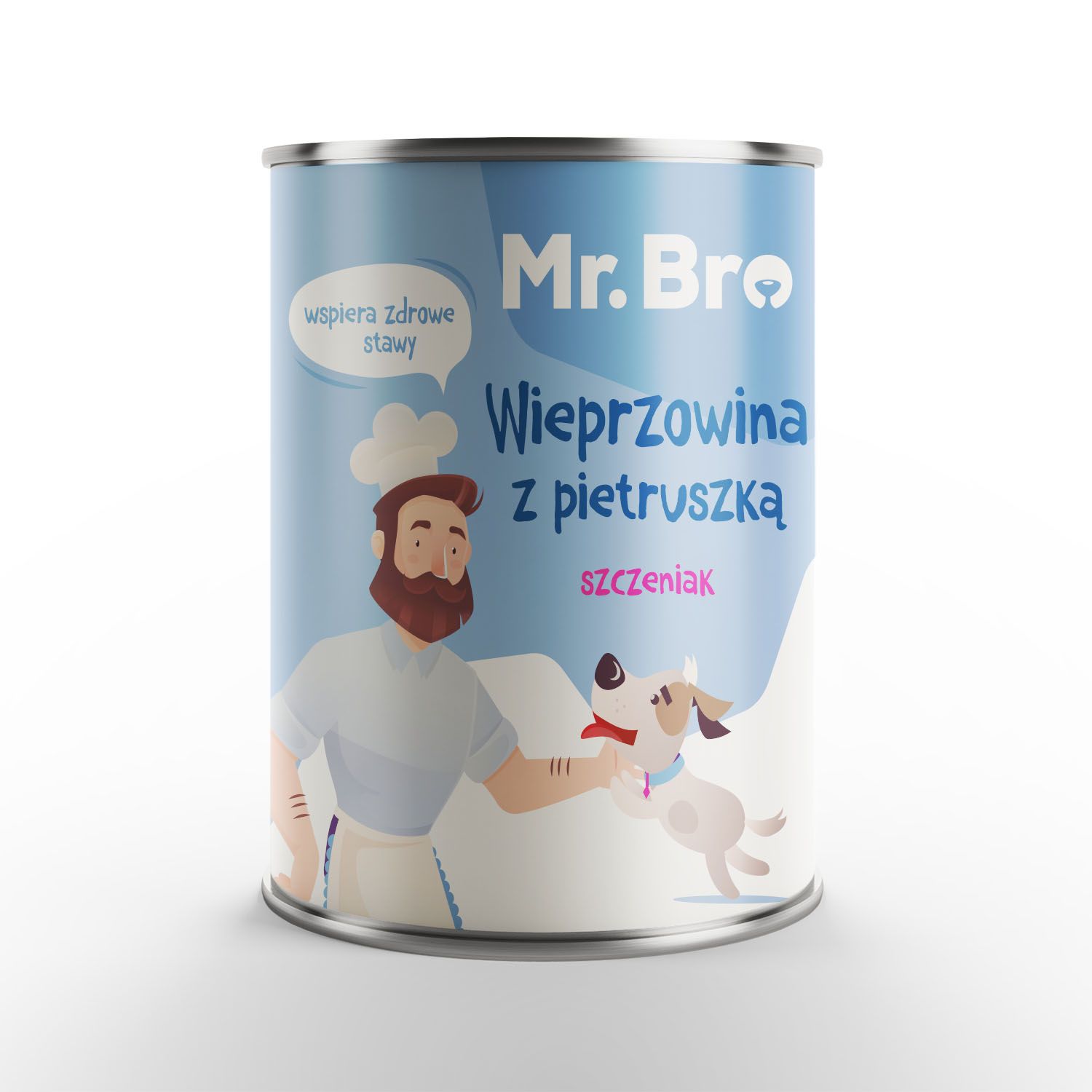 Mr. Bro Wieprzowina z Pietruszką 400g mokra mięsna karma dla Szczeniąt