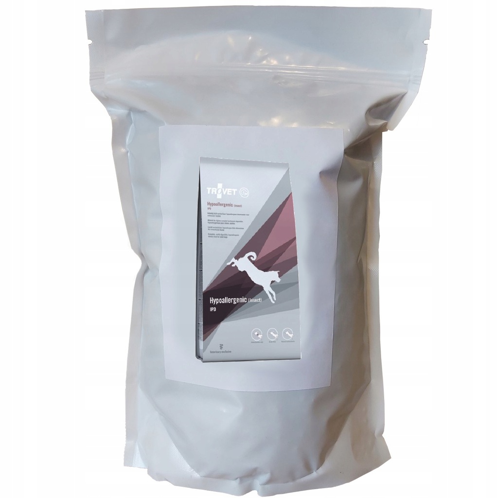 NA WAGĘ Trovet Dog IPD Hypoallergenic Insect 1kg - insekty dla psów