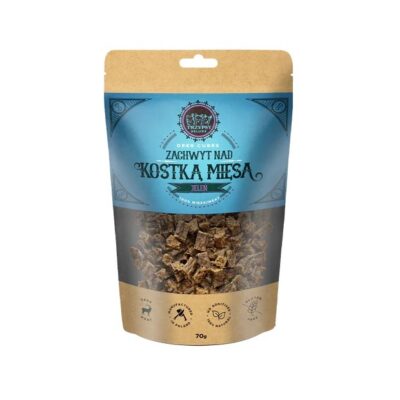 Naturalne Przysmaki dla Psa ZACHWYT NAD KOSTKĄ MIĘSA 100% JELEŃ 70G