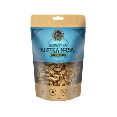 Naturalny Przysmak dla psa ZACHWYT NAD KOSTKĄ MIĘSA 100% KACZKA 70G