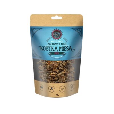 Naturalny Przysmak dla Psa ZACHWYT NAD KOSTKĄ MIĘSA 100% KOZA 70G