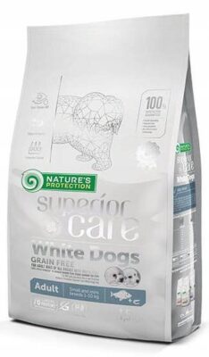Nature's Protection White Small Dog FISH 1,5kg - Biały