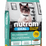 NUTRAM Cat I19 Skin Coat Stomach 5.4kg Wrażliwe koty dorosłe Łosoś Kurczak