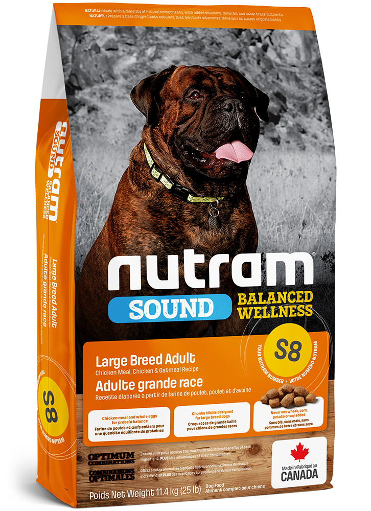 NUTRAM S8 Sound Adult Large Breed 11,4kg Holistyczna Psy dorosłe rasy duże