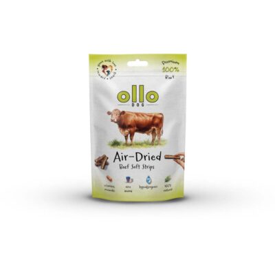 Ollo Air Dried 100% Beef Strips Przysmaki dla Psów Wołowina 80g