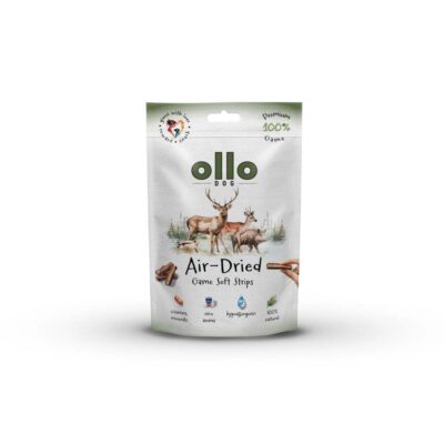 Ollo Air Dried 100% Game Strips Przysmaki dla Psów Dziczyzna 80g