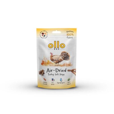 Ollo Air Dried 100% Turkey Strips Przysmaki dla Psów Indyk 80g
