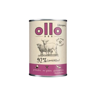Ollo Umami Jagnięcina i Wołowina – karma mokra dla psa 400g