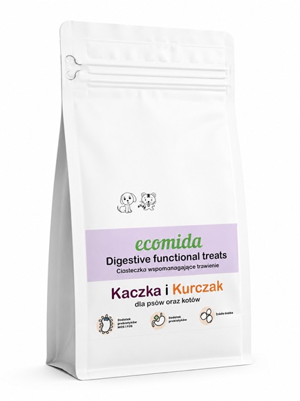 Ecomida Digestive ciasteczka wspomagajace trawienie PIES/KOT 250g