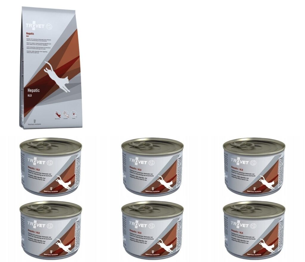 Trovet Cat Hepatic HLD  3kg + 6 x 200 g dieta Koty wątroba trzustka jelita