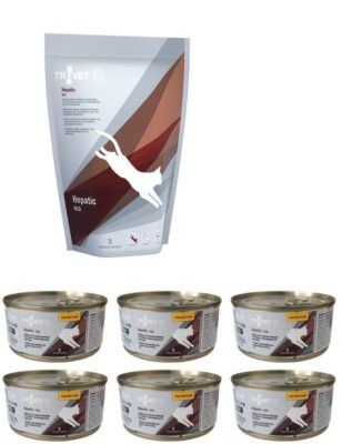 Trovet Cat Hepatic HLD 500g + 6 x 100g - wątrobowo jelitowa dla kotów