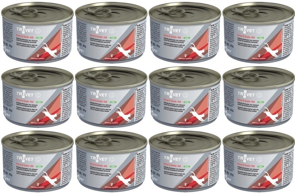 Trovet Cat RID Renal & Oxalate LAMB 12x100g mokra dieta nerkowa dla kotów