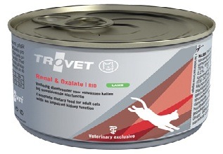 Trovet Cat RID Renal & Oxalate LAMB 12x100g mokra dieta nerkowa dla kotów detal