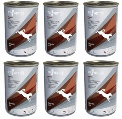 Trovet Dog HLD Hepatic puszki 6 x 400 g - wątrobowo jelitowa dla psów