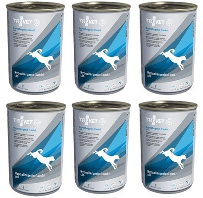 Trovet Dog LRD Hypoallergenic Lamb puszki 6 x 400 g monobiałkowa dla psów