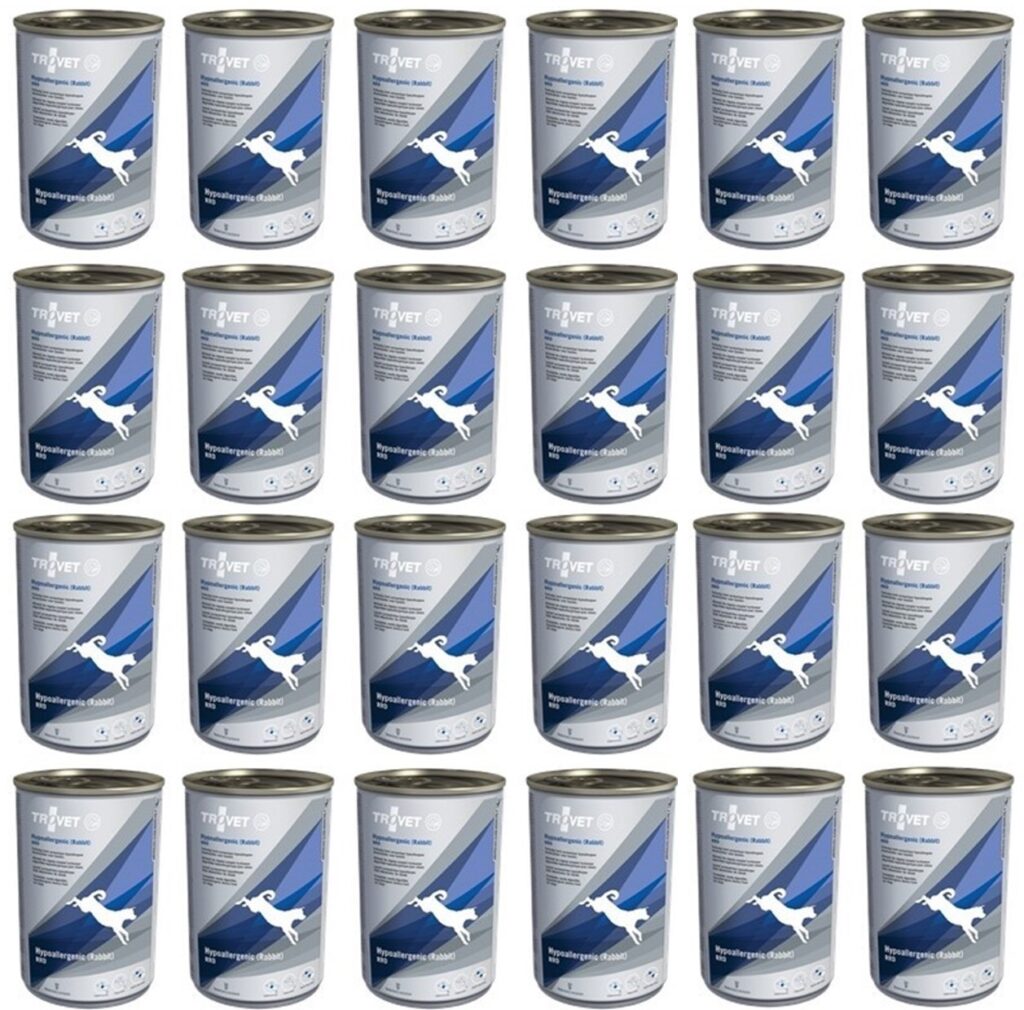 Trovet Dog RRD Hypoallergenic 24 x 400g - mokra karma z królikiem dla psów