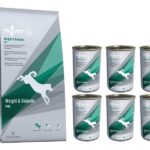 Trovet Dog WRD Weight/Diabetic 12,5kg +6puszek WRD 400g  nadw. cukrz.