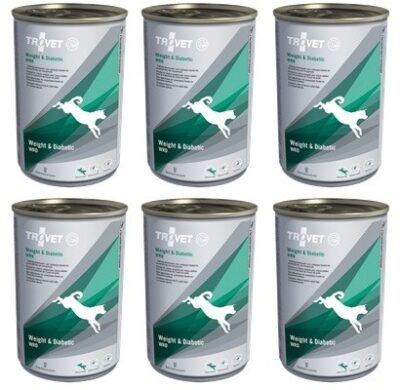 Trovet Dog WRD Weight & Diabetic pusz. 6 x 400g - nadwaga cukrzyca psy
