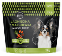 WOW!Pets Bez zbóż, Monobiałkowa Jagnięcina 2kg Karma Pies dorosły rasa XS/S