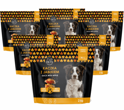 WOW!Pets Bez zbóż, Monobiałkowa Kaczka 10 kg Karma Pies dorosły rasa M/L