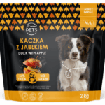 WOW!Pets Bez zbóż, Monobiałkowa Kaczka 2 kg Karma Pies dorosły rasa M/L