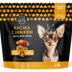 WOW!Pets Bez zbóż, Monobiałkowa Kaczka 2 kg Karma Pies dorosły rasa XS/S