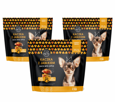 WOW!Pets Bez zbóż, Monobiałkowa Kaczka 6 kg Karma Pies dorosły rasa XS/S