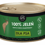 WOW!Pets Karma mokra PSY Monobiałkowa JELEŃ 100% mięsa szkieletowego 410g