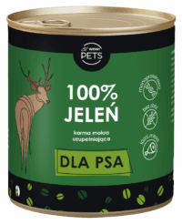 WOW!Pets Karma mokra PSY Monobiałkowa JELEŃ 100% mięsa szkieletowego 850g
