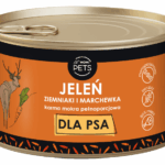 WOW!Pets Karma mokra PSY Monobiałkowa JELEŃ Ziemniak Marchew 86% mięsa 410g